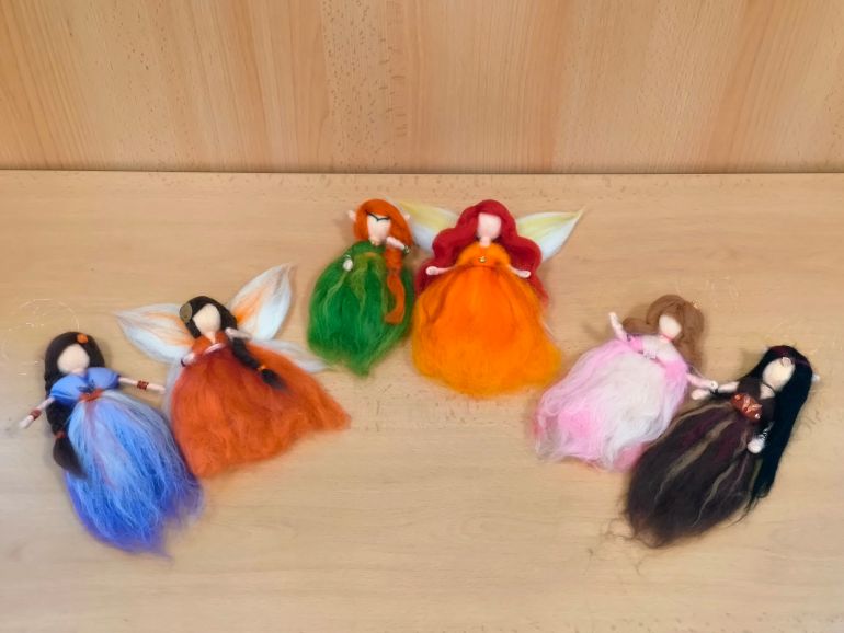 Víla na zavěšení - kurz plstění